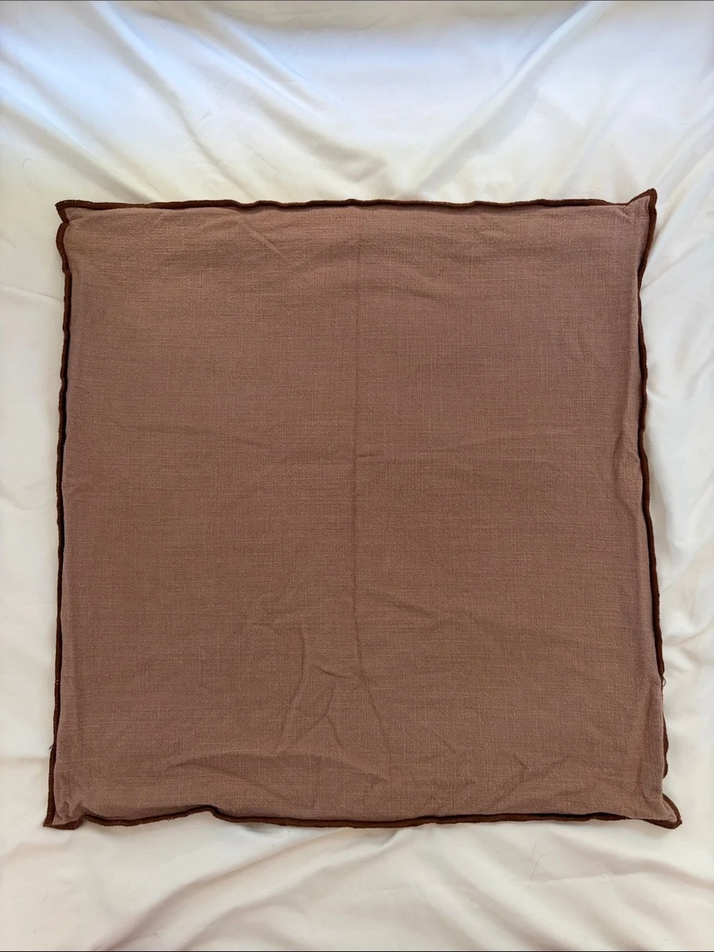 Crate&Barrel Terra Cotta Accent Pillow Cover
